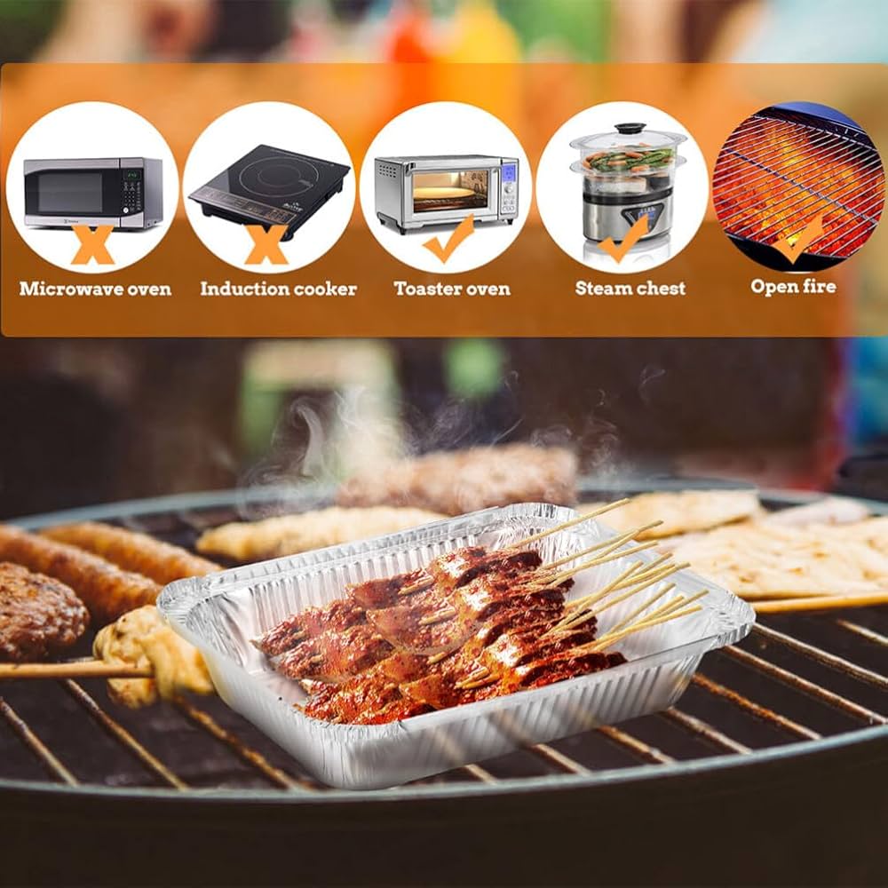 Amazon.co.jp: LALAFINA BBQ アルミ角型プレート アルミ